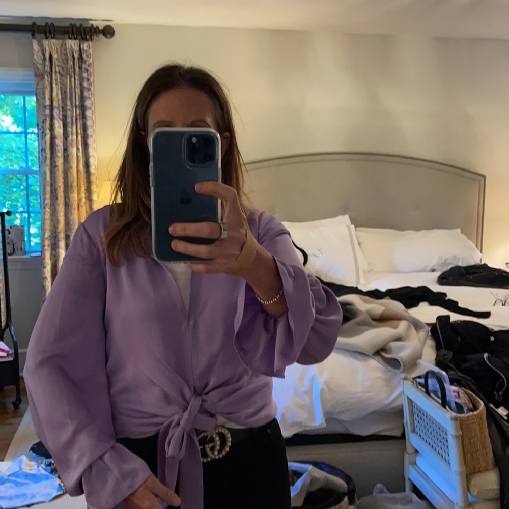 Army Brook nwot kolby tie waist blouse